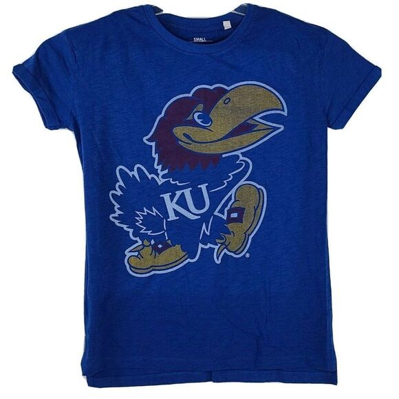 University of Kansas KU Jayhawks Mascot T Shirt Sportswear Size Small MS5 - Picture 1 of 4